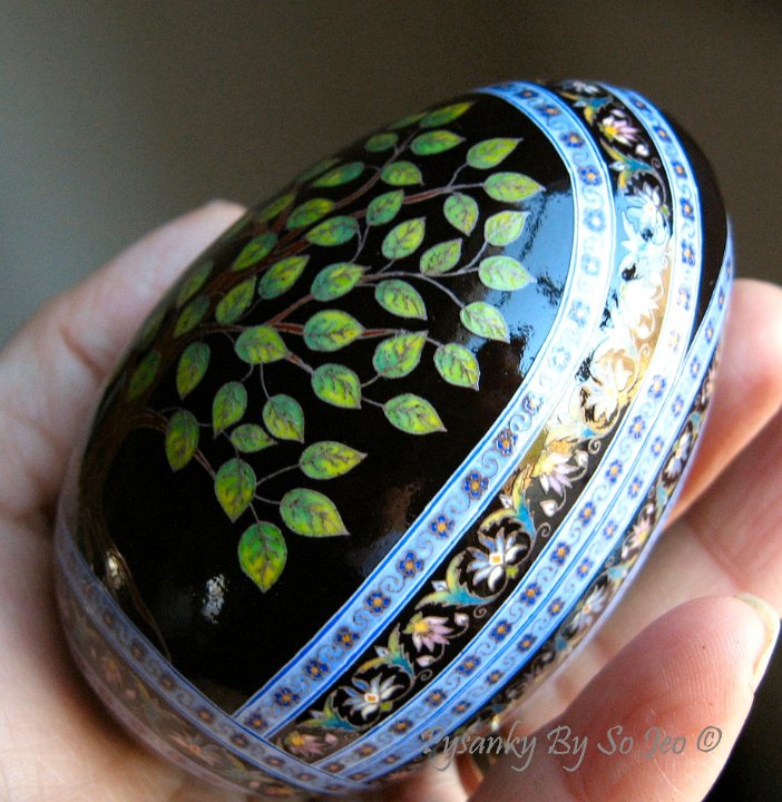 Trees Ukrrainian Easter Egg Pysanky By So Jeo